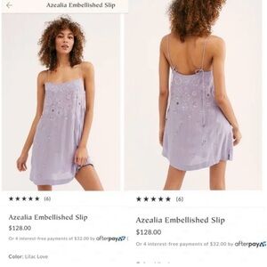 Free People Lilac Mini Dress